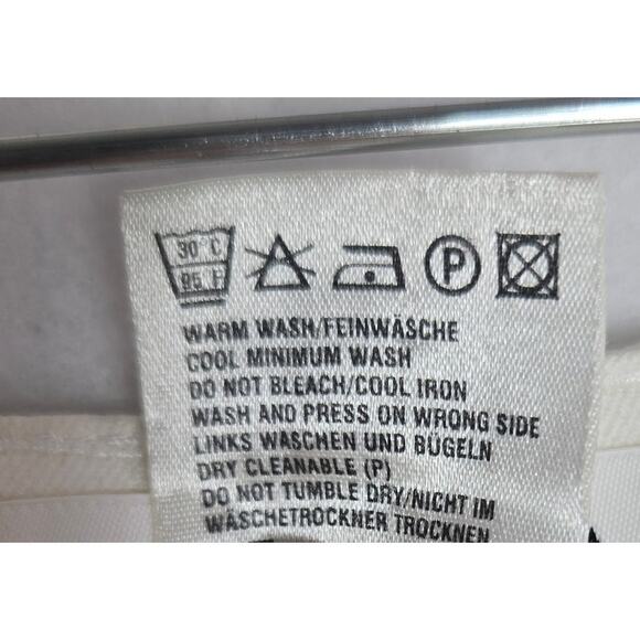 Escada Women's Large Off White Cotton Cropped Pants Size 12 Size 42 Large  #914 - Picture 5 of 9